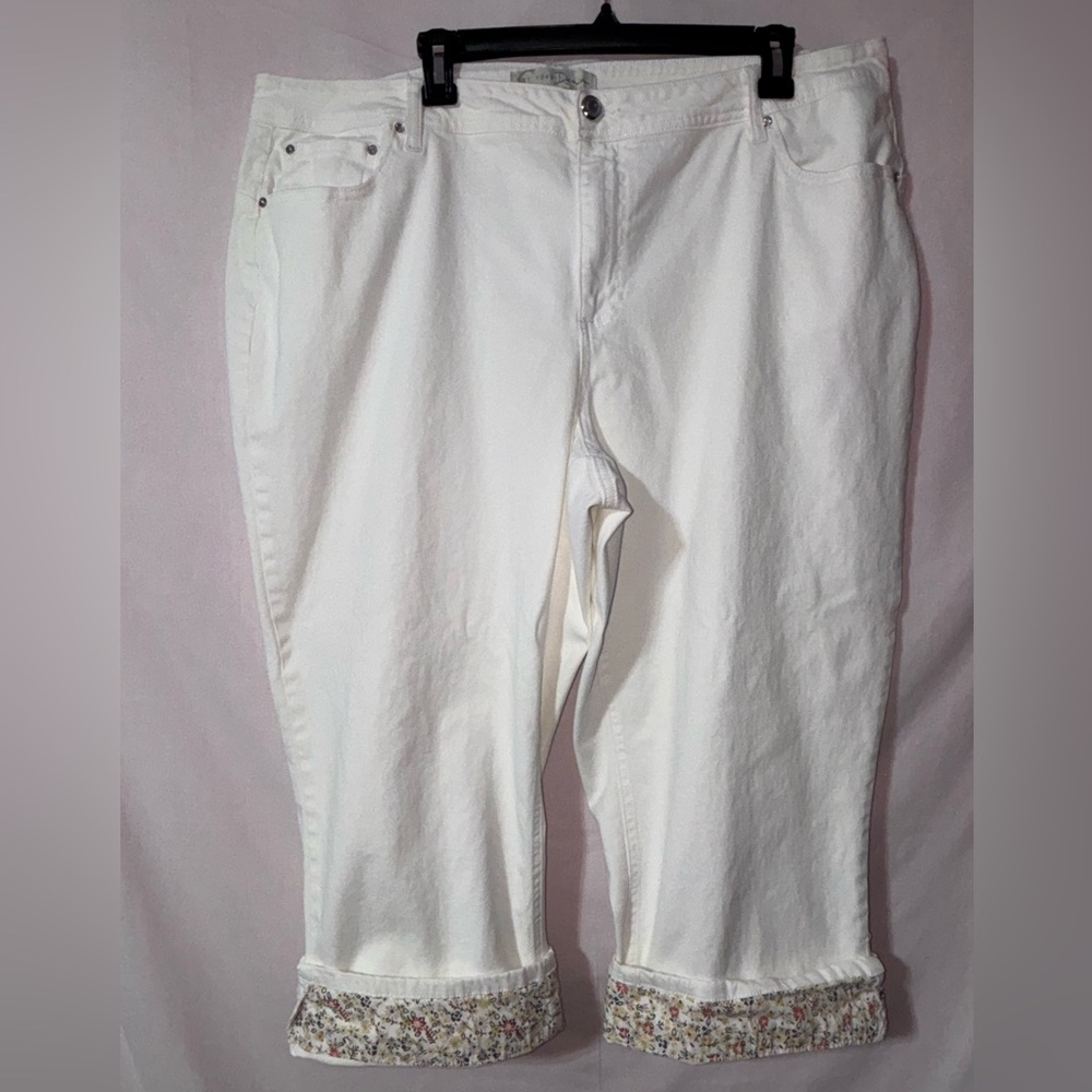 White High-Rise Denim Jeans